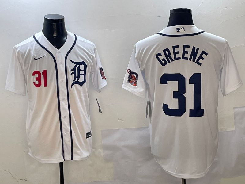 Men Detroit Tigers #31 Greene White Game 2025 Nike MLB Jersey style 3123